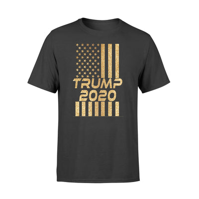 Trump 2020 American Flag Gold T-shirt