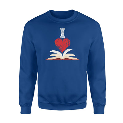 I Love Books, Book Lover Gift, Reading Library Sweatshirt