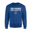 God Knows When You Don't Tip Bartender Server Joke Sweatshirt