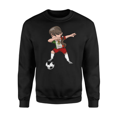 Kids Mexican Dabbing Soccer Girl Mexico Football Gift Sweatshirt