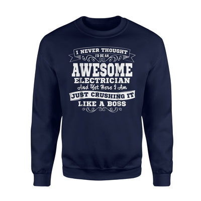 Awesome Electrician Funny Joke Wife Husband Gifts Sweatshirt