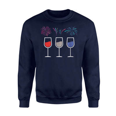 Fourth Of July Wine Firework Sweatshirt