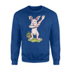 Dabbing Easter Bunny  Kids Hip Hop Dab Dance Gift Fleece Sweatshirt