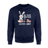 Cute Easter Will Trade Brother For Candy Kids  Fleece Sweatshirt