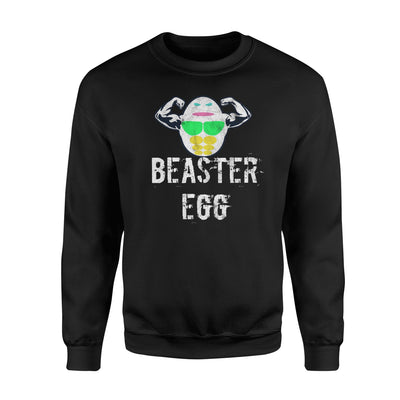 Beaster Egg   Easter Egg Flexing Muscles Fleece Sweatshirt