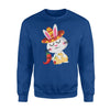 Easter Bunny Mexican Taco Sombrero  Fleece Sweatshirt