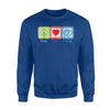 Peace Love Midwife Awesome Midwives Day Midwifery Sweatshirt