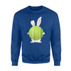 Bunny Easter Tennis Ball  Easter Sports Eggs Fleece Sweatshirt