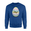 Airplane Easter Eggs  Fleece Sweatshirt