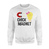 Chick Magnet Cute Tee For Boys - Funny Easter Boys  Fleece Sweatshirt