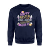 Boys Girls Easter Tee I'm So Egg Cited I Just Cant Hide It Fleece Sweatshirt