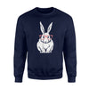 Easter Bunny  Funny Cute Kids Rabbit Basket Gift  Fleece Sweatshirt