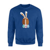 American Football Easter Rabbit Bunny   Funny  Fleece Sweatshirt