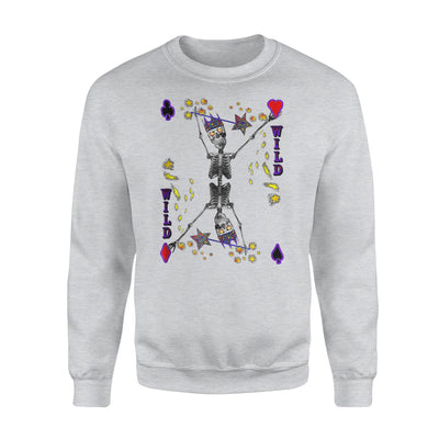 Joker On Wild Side Card Sweatshirt