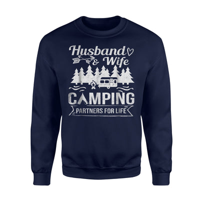 Husband And Wife Camping Partners For Life Couple Sweatshirt