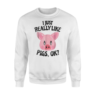 Cute Pig Lover  Swine Piglet Oink Top Crazy Pot Belly Sweatshirt