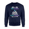 I Wear Teal Purple For My Husband Suicide Prevention Sweatshirt