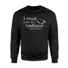 I Read Past My Bedtime Bookworm Book Nerd Gift Sweatshirt