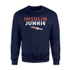 Insulin Junkie Diabetes Diabetic Pancreas Joke Kids Cute Sweatshirt