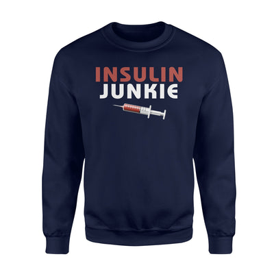 Insulin Junkie Diabetes Diabetic Pancreas Joke Kids Cute Sweatshirt