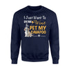 I Just Want to Drink Wine And Pet My Cavapoo Sweatshirt