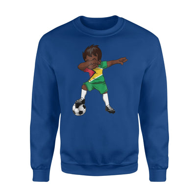 Guyana Guyanese Dabbing Soccer Boy Football Flag Sweatshirt