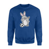 Dab Easter Bunny Rabbit Soccer Football  Fleece Sweatshirt