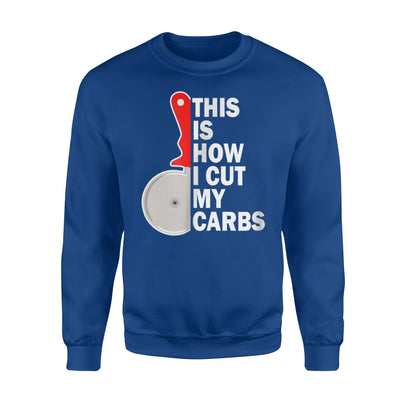 Carb Cutting Diet Pun - Joke Novelty Sweatshirt