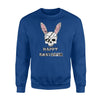 Cool Kids Easter   Rabbit Pirate Skull Tee Boys - Girls  Fleece Sweatshirt