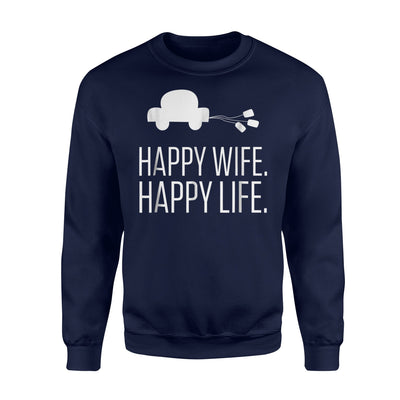 Happy Wife Happy Life Wedding Gift Sweatshirt