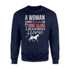 Horse And Wine Funny Equestrian Gift Sweatshirt