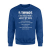 5 Things You Should Know About My Wife She Is An Awesome Leo Sweatshirt