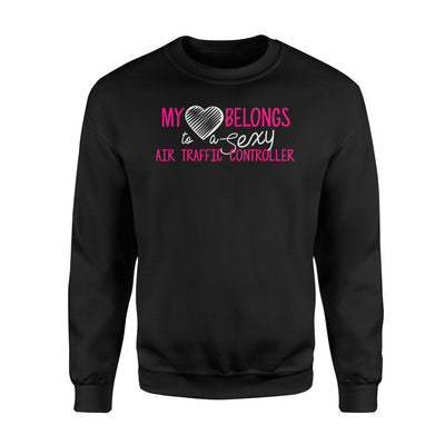 Air Traffic Controller My Heart Belongs Wife Sweatshirt