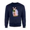 Easter Dresses For Women Funny Bunny T-Rex   For Kids  Fleece Sweatshirt