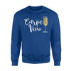 Carpe Vino Carpe Diem Parody Funny Wine Drinker Sweatshirt