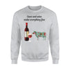 Cows And Wine Make Everything Fine Sweatshirt