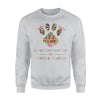 Easily Distracted By Cats And Books Lover Paw Books Sweatshirt