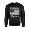 Corrections Officer Wife Thin Silver Line Sweatshirt