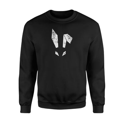 Bad Easter Bunny Geometric Grunge Look Men Woman  Fleece Sweatshirt