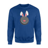 Easter Bunny Rabbit Ears Hockey Sports  Fleece Sweatshirt