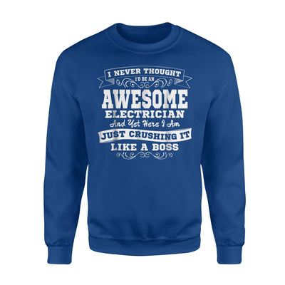 Awesome Electrician Funny Joke Wife Husband Gifts Sweatshirt