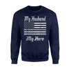 Corrections Officer Wife Thin Silver Line Sweatshirt