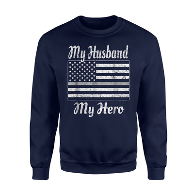 Corrections Officer Wife Thin Silver Line Sweatshirt