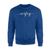 Couples For Him And Her Hubby Wifey Matching Set Sweatshirt