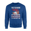 Best Veteran Wife Sweatshirt