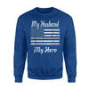 Corrections Officer Wife Thin Silver Line Sweatshirt