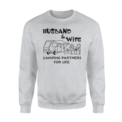 Husband And Wife Camping Partners For Life Couple Sweatshirt