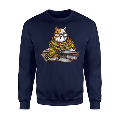 Guinea Pig Book Reading Cavy Pet Librarian Sweatshirt