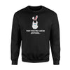 Cute Easter Bunny Penguin Easter  Fleece Sweatshirt