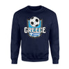 Greece Soccer Ball Greek Flag Football Sweatshirt